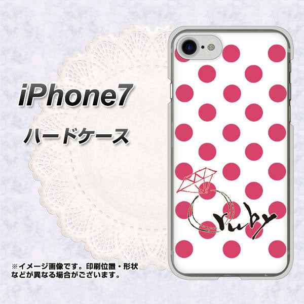 iPhone7 高画質仕上げ 背面印刷 ハードケース【OE816 7月ルビー】