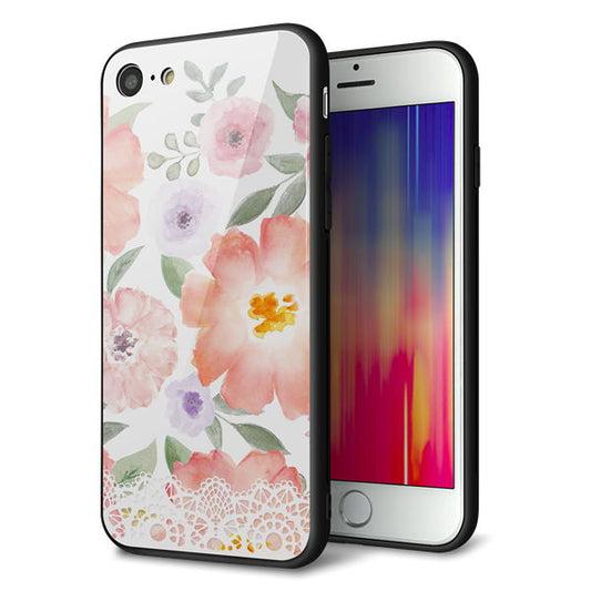 iPhone8 強化ガラス&TPUスマホケース ガラプリ【SC944 ドゥ・パフューム2】