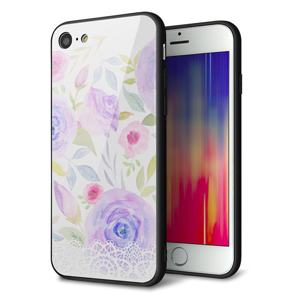 iPhone 8 強化ガラス&TPUスマホケース ガラプリ【SC946 ドゥ・パフューム4】