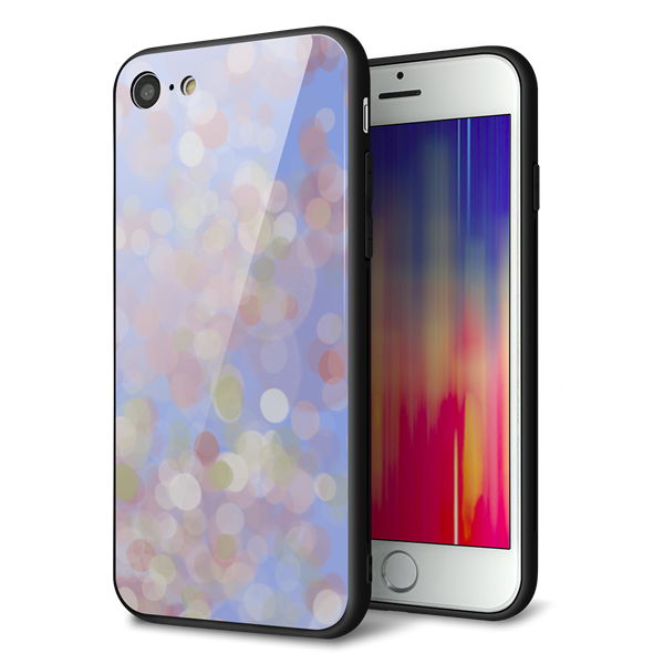 iPhone8 強化ガラス&TPUスマホケース ガラプリ【YJ293 デザイン】
