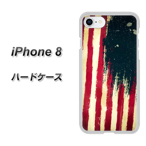 iPhone8 高画質仕上げ 背面印刷 ハードケース【MI805 ヴィンテージアメリカ】