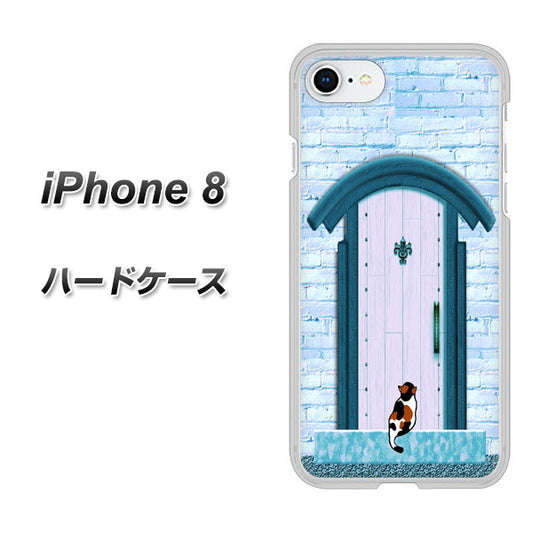 iPhone8 高画質仕上げ 背面印刷 ハードケース【YA953 石ドア03 素材クリア】