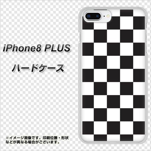 iPhone8 PLUS 高画質仕上げ 背面印刷 ハードケース【151 フラッグチェック】
