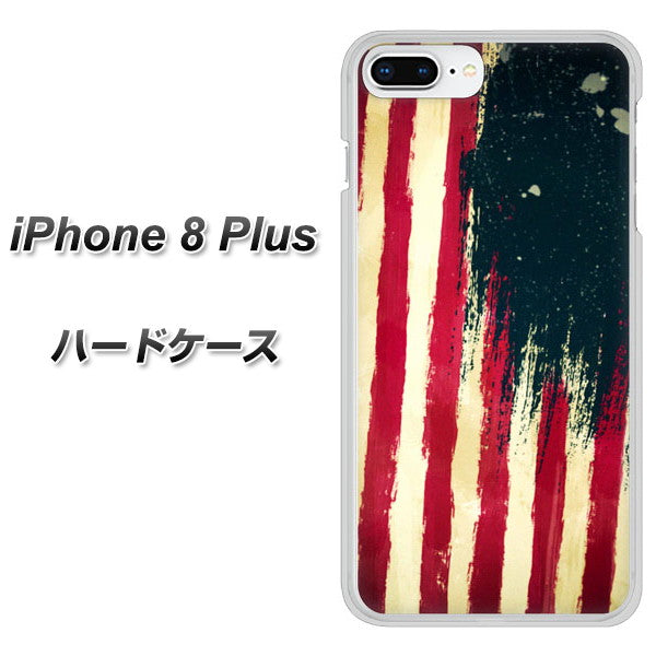iPhone8 PLUS 高画質仕上げ 背面印刷 ハードケース【MI805 ヴィンテージアメリカ】
