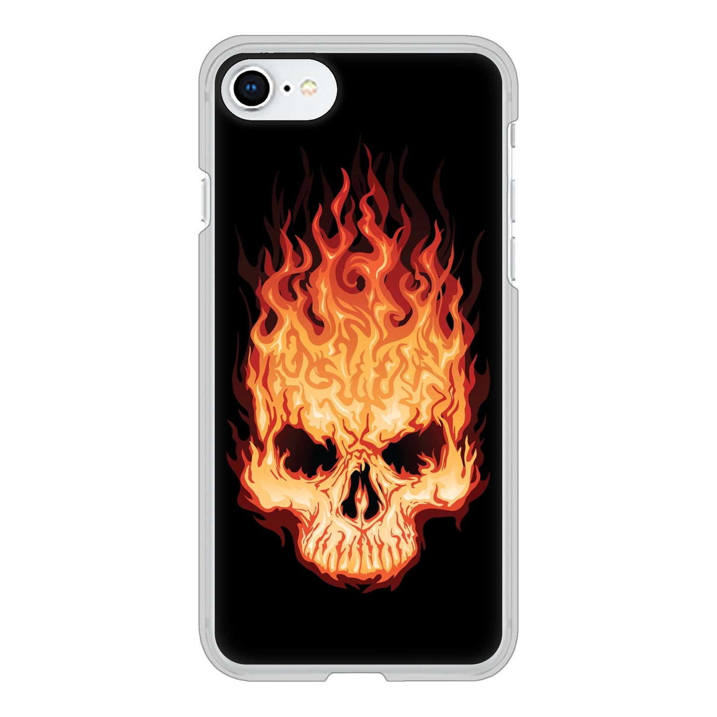 iPhone SE (第2世代) 高画質仕上げ 背面印刷 ハードケース 【364 ドクロの怒り】