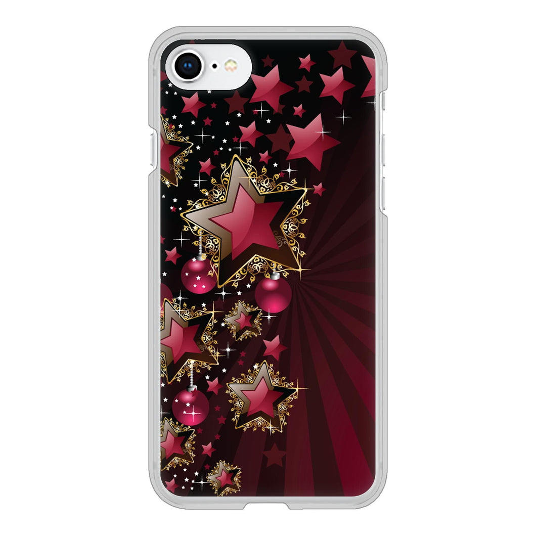 iPhone SE (第2世代) 高画質仕上げ 背面印刷 ハードケース 【434 星の壁】