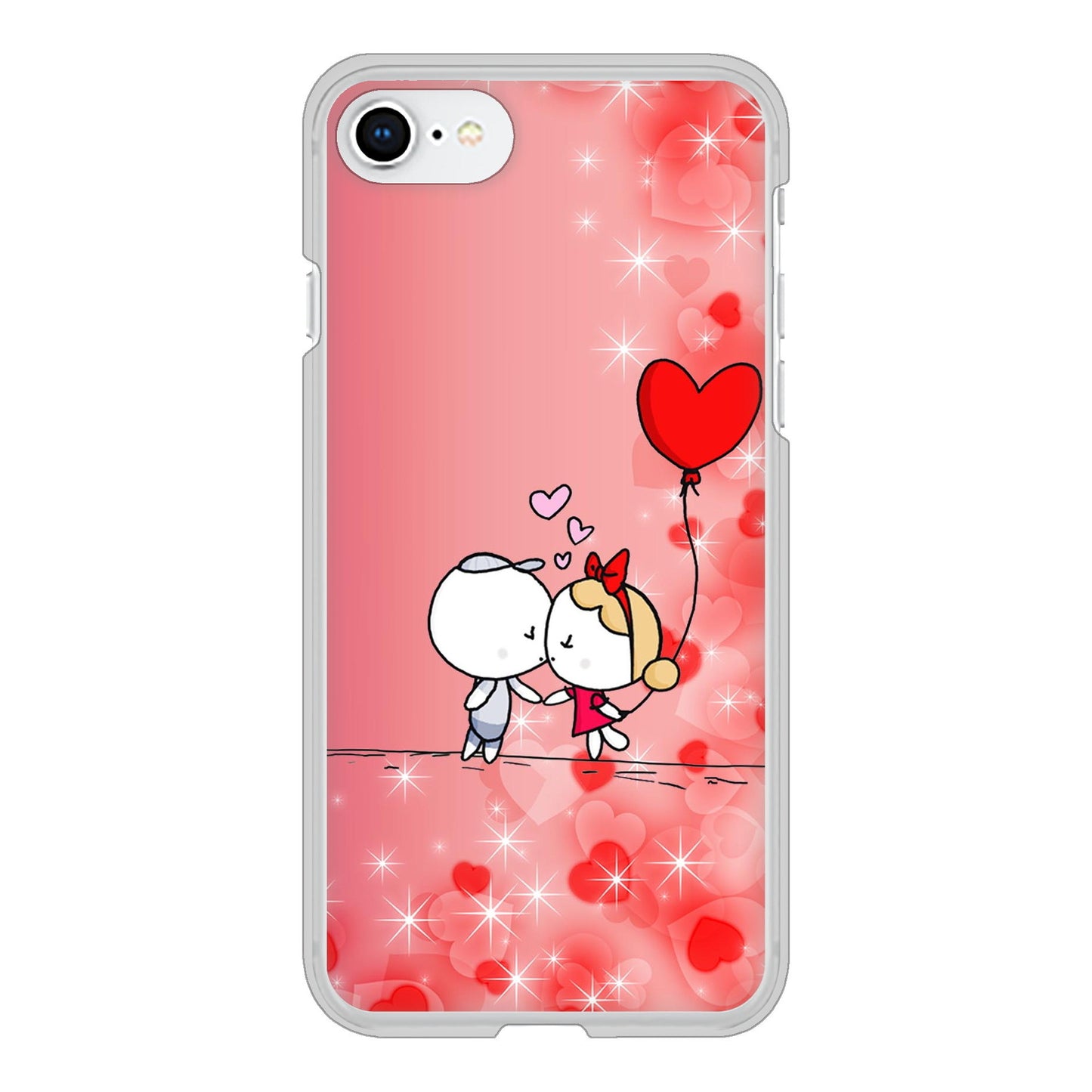 iPhone SE (第2世代) 高画質仕上げ 背面印刷 ハードケース カップル