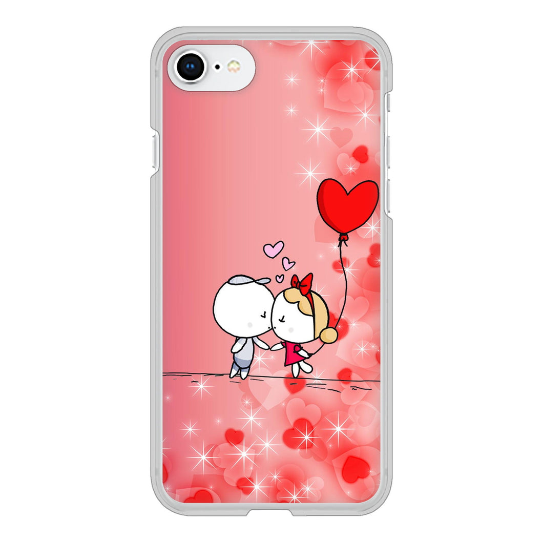iPhone SE (第2世代) 高画質仕上げ 背面印刷 ハードケース カップル