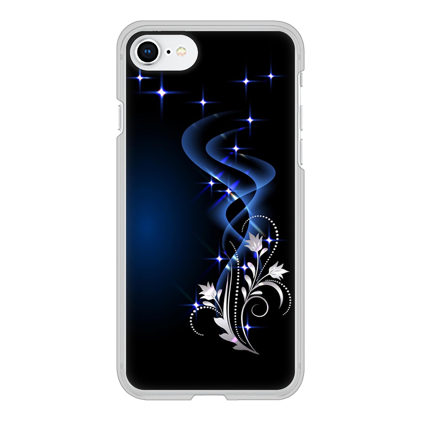 iPhone SE (第2世代) 高画質仕上げ 背面印刷 ハードケース 【1278 華より昇る流れ】