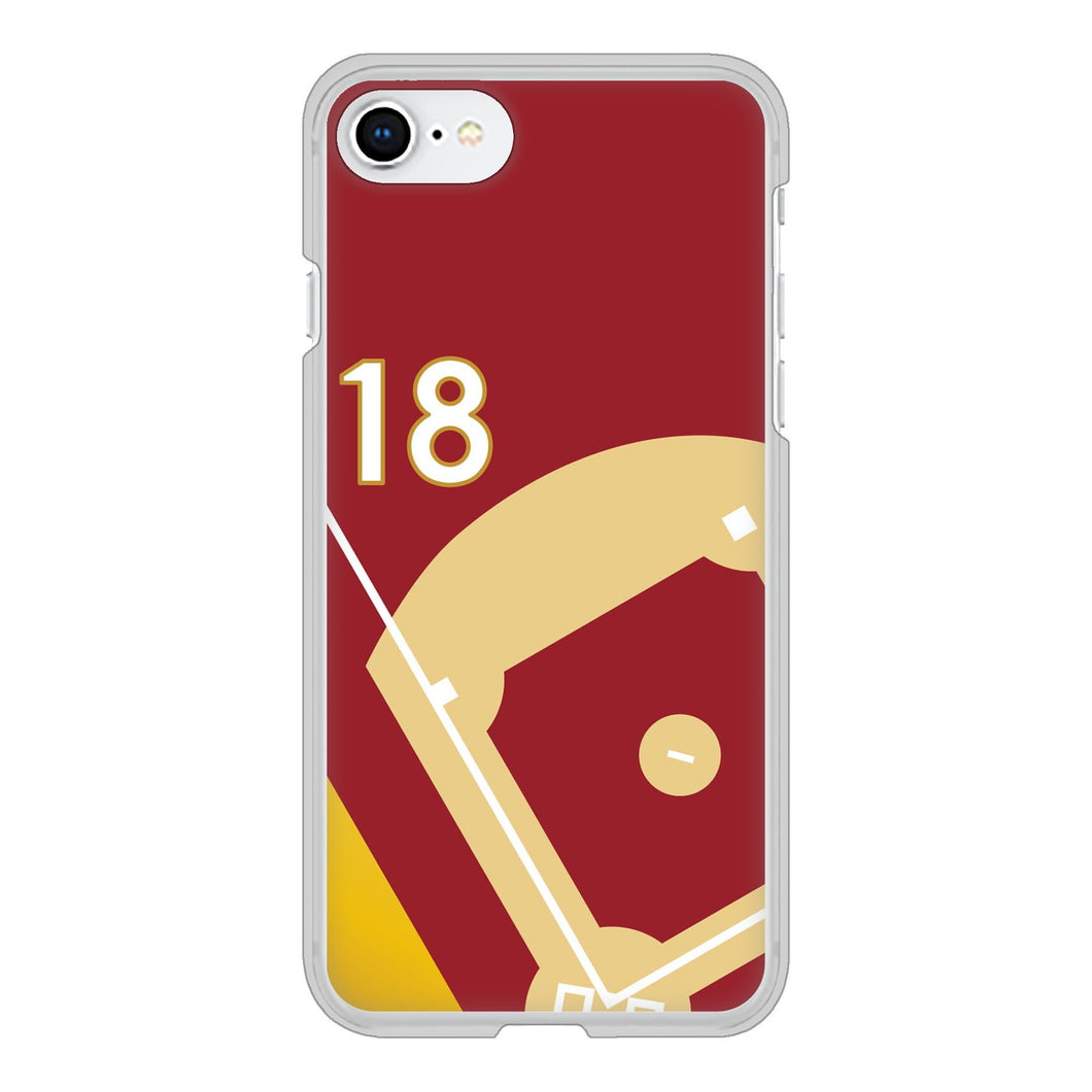 iPhone SE (第2世代) 高画質仕上げ 背面印刷 ハードケース baseball
