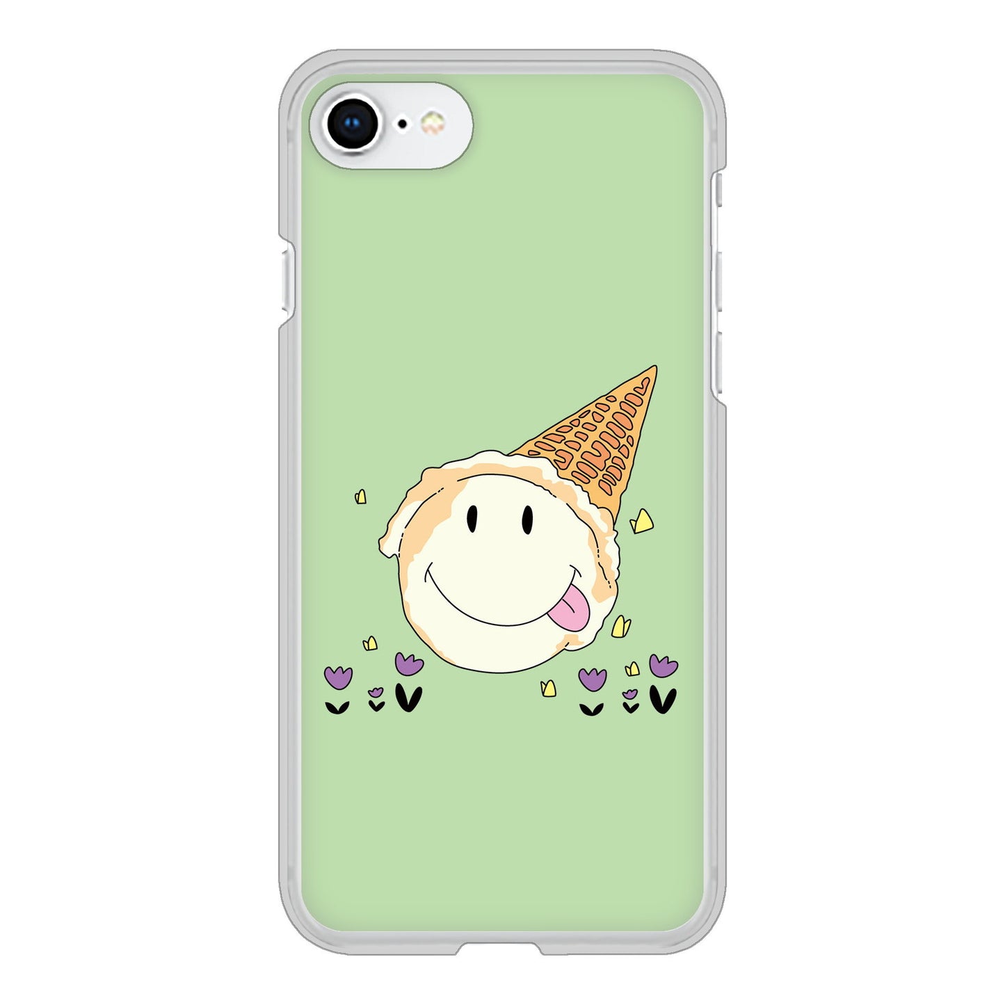 iPhone SE (第2世代) 高画質仕上げ 背面印刷 ハードケース スイーツイラスト