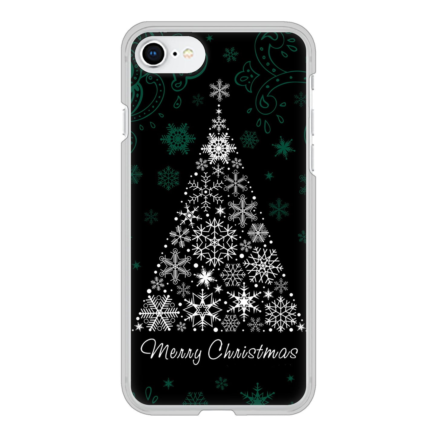 iPhone SE (第2世代) 高画質仕上げ 背面印刷 ハードケース クリスマス