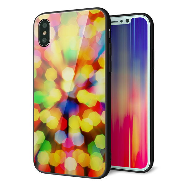 iPhone X 強化ガラス&TPUスマホケース ガラプリ【VA874 未来へのワープ】