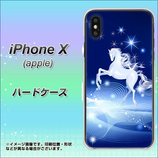 iPhone X 高画質仕上げ 背面印刷 ハードケース【436 ペガサス】