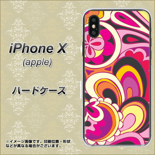 iPhone X 高画質仕上げ 背面印刷 ハードケース【586 ブローアップカラー】