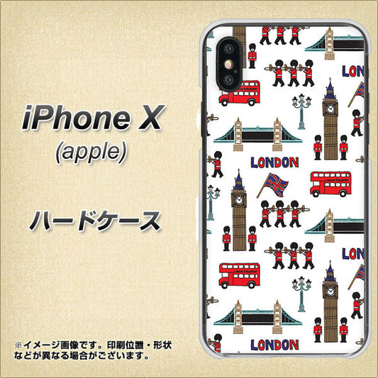 iPhone X 高画質仕上げ 背面印刷 ハードケース【EK811 ロンドンの街】