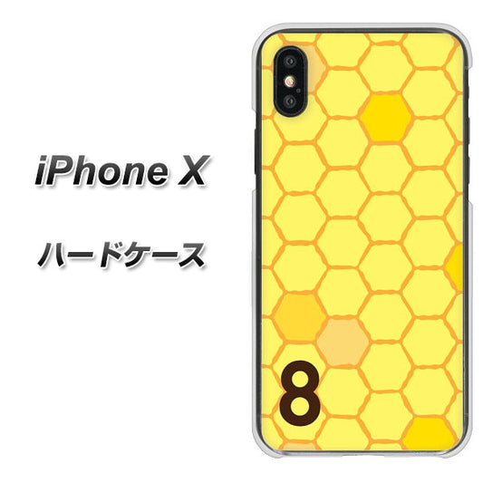 iPhone X 高画質仕上げ 背面印刷 ハードケース【IB913  はちの巣】