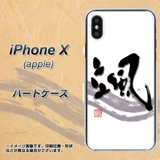 iPhone X 高画質仕上げ 背面印刷 ハードケース【OE827 颯】