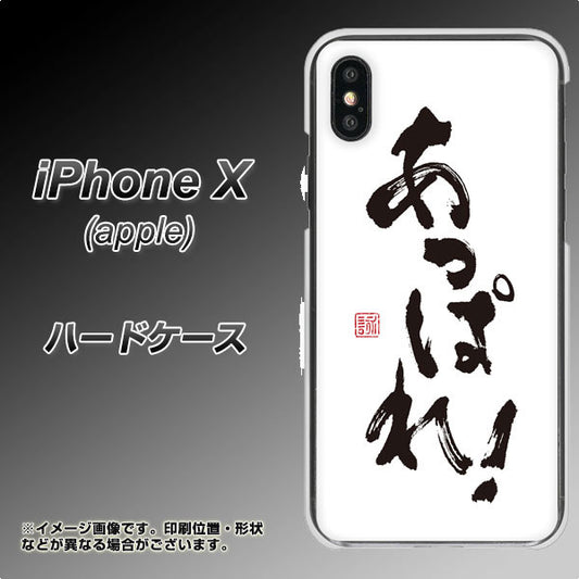 iPhone X 高画質仕上げ 背面印刷 ハードケース【OE846 あっぱれ！】