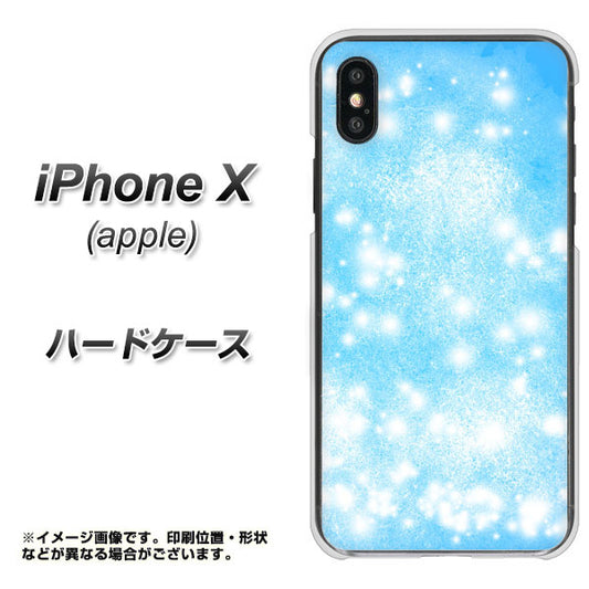 iPhone X 高画質仕上げ 背面印刷 ハードケース【YJ289 デザインブルー】