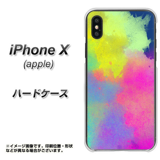 iPhone X 高画質仕上げ 背面印刷 ハードケース【YJ294 デザイン色彩】
