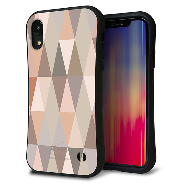 iPhone XR スマホケース 「SEA Grip」 グリップケース Sライン 【MG800 くすみピンク】 UV印刷