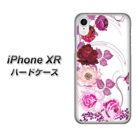 iPhone XR 高画質仕上げ 背面印刷 ハードケース【116 ６月のバラ】