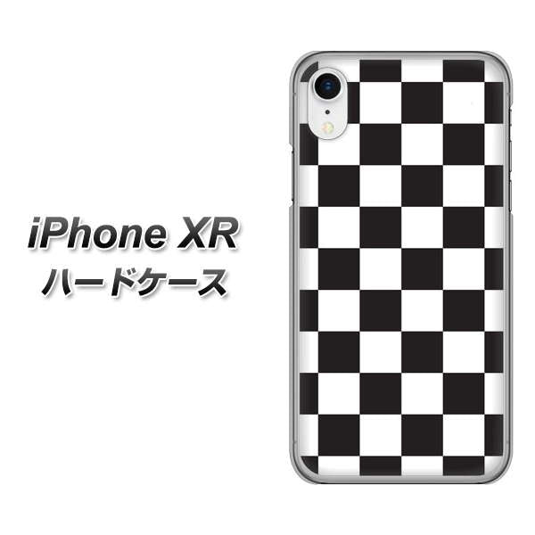iPhone XR 高画質仕上げ 背面印刷 ハードケース【151 フラッグチェック】