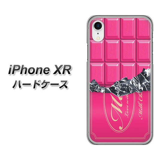 iPhone XR 高画質仕上げ 背面印刷 ハードケース【555 板チョコ-ストロベリー】