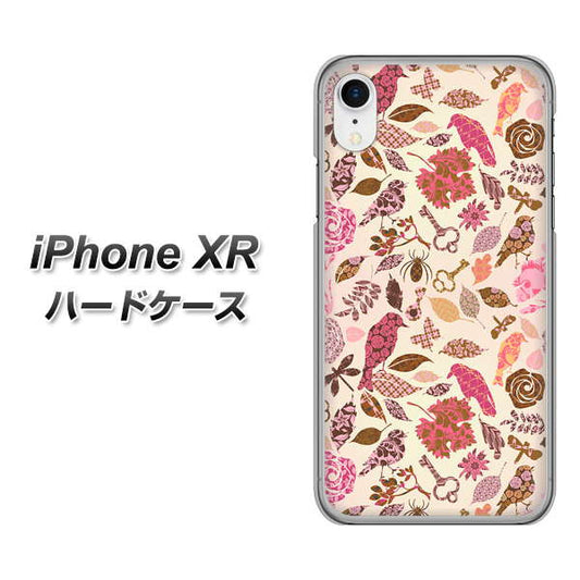iPhone XR 高画質仕上げ 背面印刷 ハードケース【640 おしゃれな小鳥】