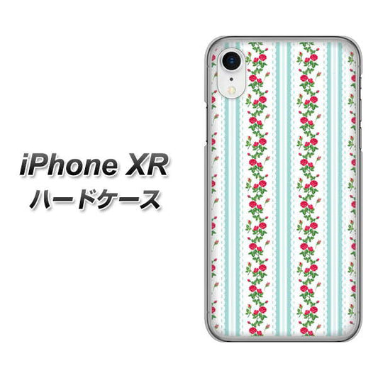 iPhone XR 高画質仕上げ 背面印刷 ハードケース【744 イングリッシュガーデン(ブルー)】