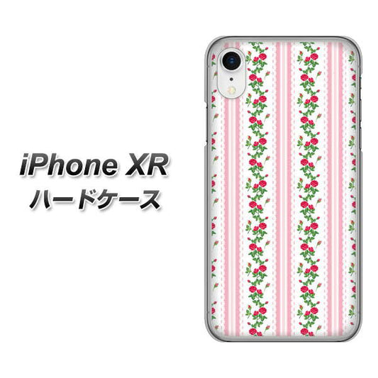 iPhone XR 高画質仕上げ 背面印刷 ハードケース【745 イングリッシュガーデン（ピンク）】