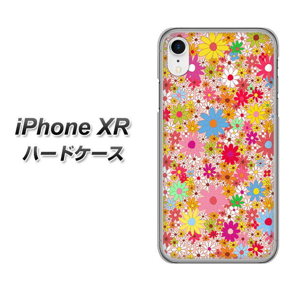 iPhone XR 高画質仕上げ 背面印刷 ハードケース【746 花畑A】