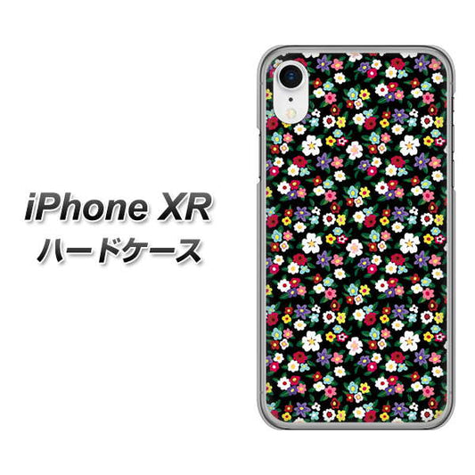 iPhone XR 高画質仕上げ 背面印刷 ハードケース【778 マイクロリバティプリントBK】