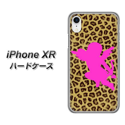 iPhone XR 高画質仕上げ 背面印刷 ハードケース【1245 ヒョウ柄エンジェル】