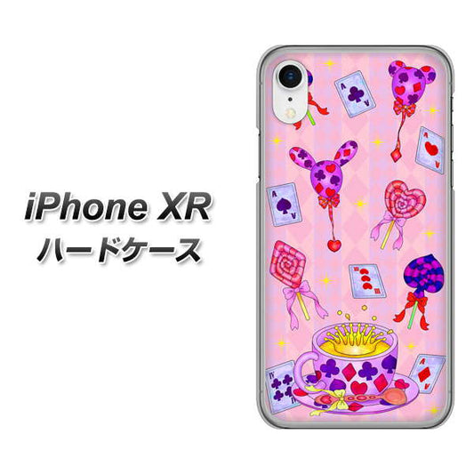 iPhone XR 高画質仕上げ 背面印刷 ハードケース【AG817 トランプティー（ピンク）】