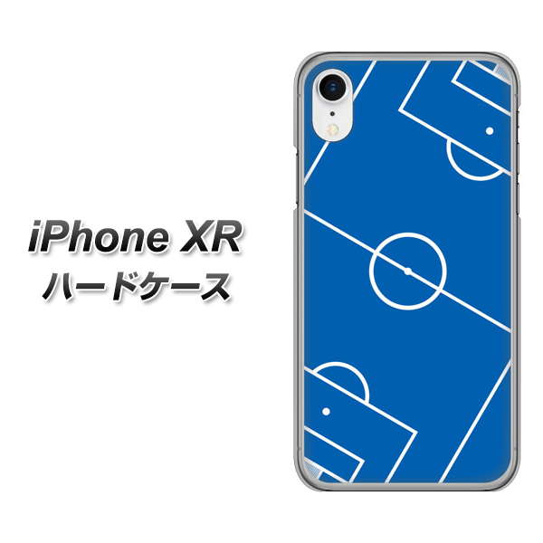 iPhone XR 高画質仕上げ 背面印刷 ハードケース【IB922 SOCCER_ピッチ】