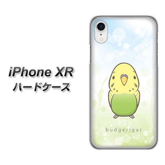 iPhone XR 高画質仕上げ 背面印刷 ハードケース【SC838 セキセイインコ グリーン】