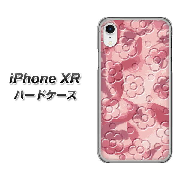 iPhone XR 高画質仕上げ 背面印刷 ハードケース【SC846 フラワーヴェルニ花ピンク(ローズヴェルール)】