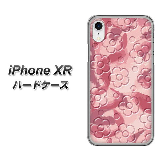 iPhone XR 高画質仕上げ 背面印刷 ハードケース【SC846 フラワーヴェルニ花ピンク（ローズヴェルール）】