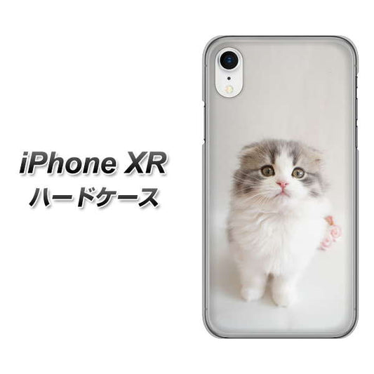 iPhone XR 高画質仕上げ 背面印刷 ハードケース【VA803 まっていますネコ】