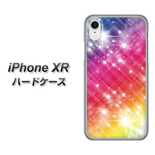iPhone XR 高画質仕上げ 背面印刷 ハードケース【VA872 レインボーフレーム】