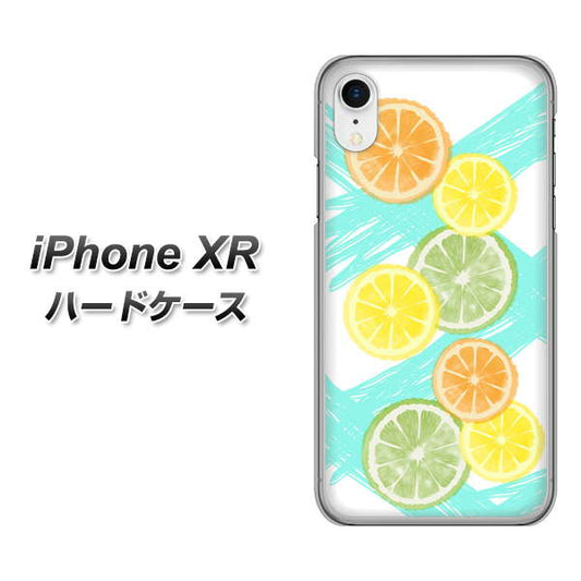 iPhone XR 高画質仕上げ 背面印刷 ハードケース【YJ183 オレンジライム】