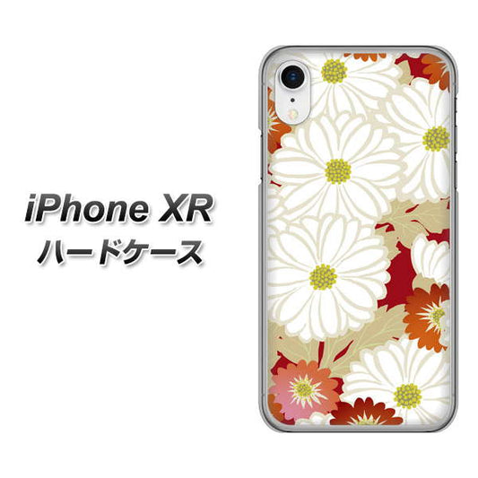iPhone XR 高画質仕上げ 背面印刷 ハードケース【YJ322 和柄 菊】