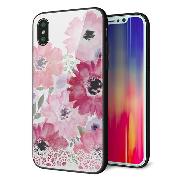 iPhone XS 強化ガラス&TPUスマホケース ガラプリ【SC943 ドゥ・パフューム1】