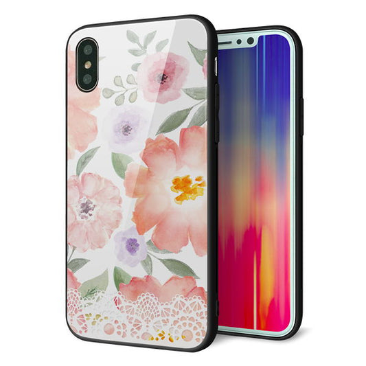 iPhone XS 強化ガラス&TPUスマホケース ガラプリ【SC944 ドゥ・パフューム2】