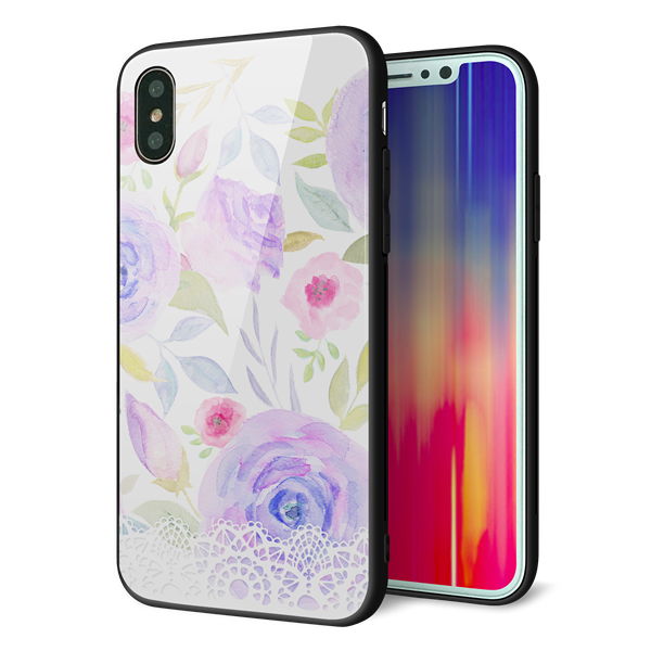 iPhone XS 強化ガラス&TPUスマホケース ガラプリ【SC946 ドゥ・パフューム4】