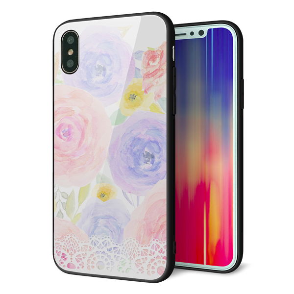 iPhone XS 強化ガラス&TPUスマホケース ガラプリ【SC947 ドゥ・パフューム5】