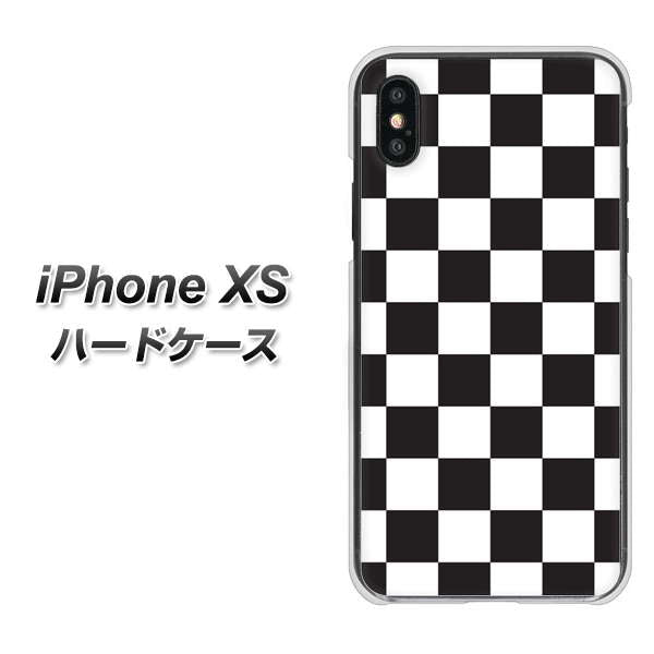 iPhone XS 高画質仕上げ 背面印刷 ハードケース【151 フラッグチェック】