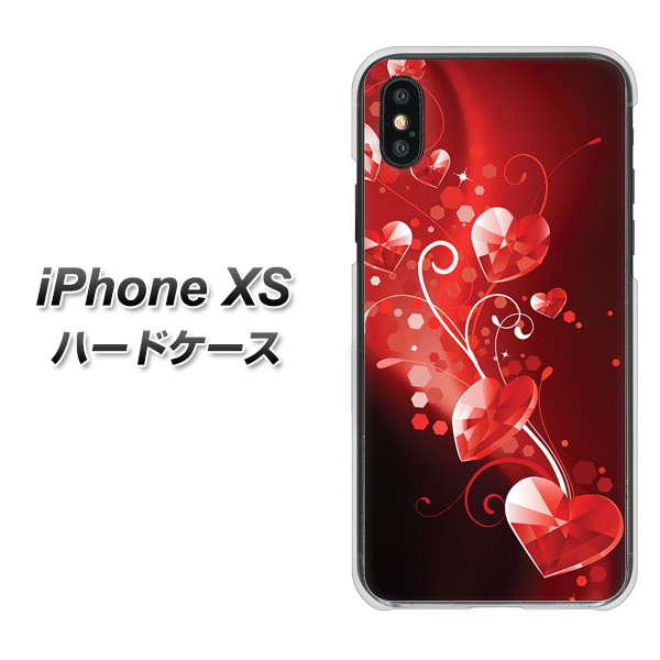 iPhone XS 高画質仕上げ 背面印刷 ハードケース【385 クリスタルな恋】